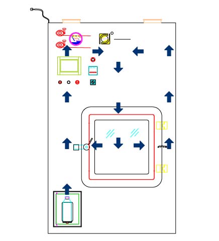 VHP過氧化氫滅菌傳遞窗工作原理